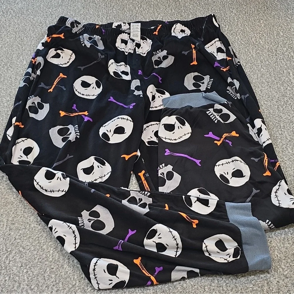 Disney Jack Skellington Nightmare Before Christmas 2pc Pajama Set Mens L
